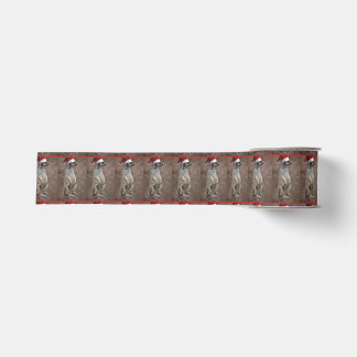 Meerkat Santa Claus Grosgrain Ribbon