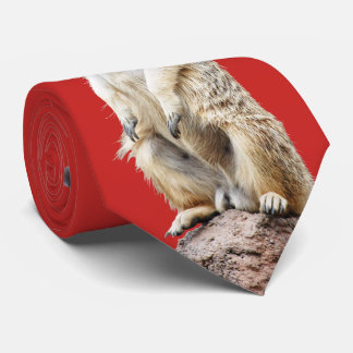 Meerkat Santa Claus Tie