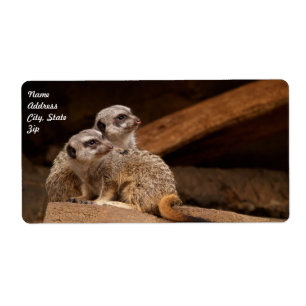 Meerkat Shipping Label