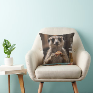 Meerkat Sneaky Lunchtime, Cushion