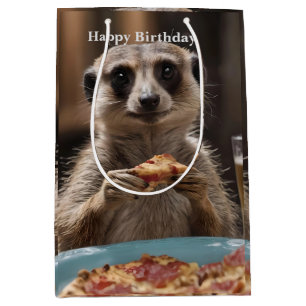 Meerkat Sneaky Lunchtime, Medium Gift Bag