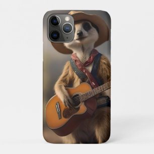 Meerkat Strumming A Country Lullaby,  iPhone 11 Pro Case
