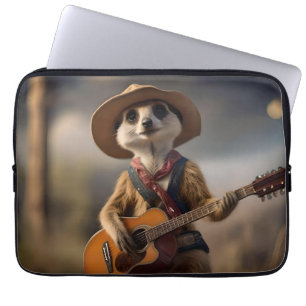 Meerkat Strumming A Country Lullaby, Laptop Sleeve