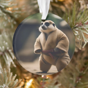 Meerkat Sumo Wrestler, Ornament