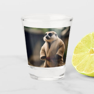 Meerkat Sumo Wrestler, Shot Glass