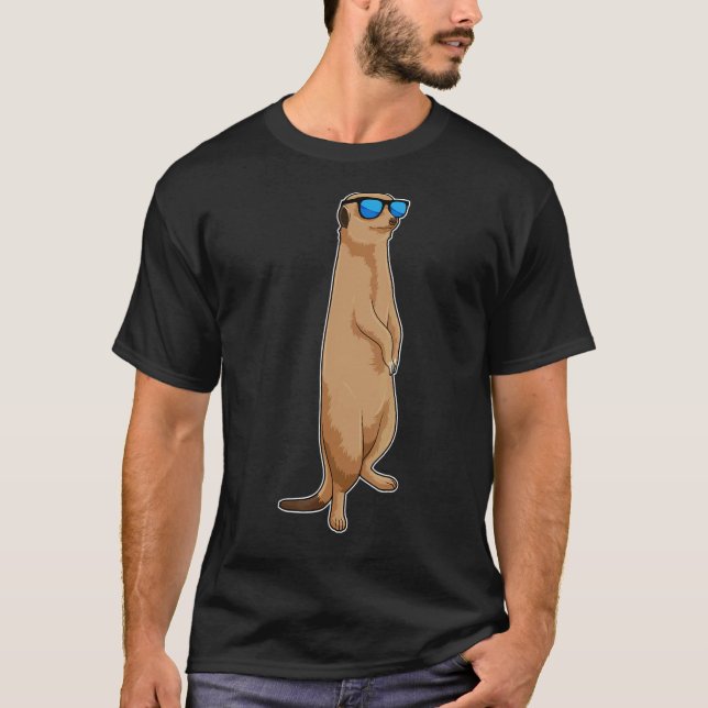Meerkat Sunglasses T-Shirt (Front)