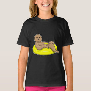 Meerkat Swimming Lifebuoy T-Shirt