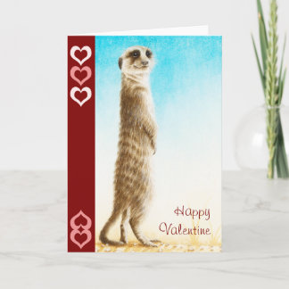 Meerkat Valentine Card