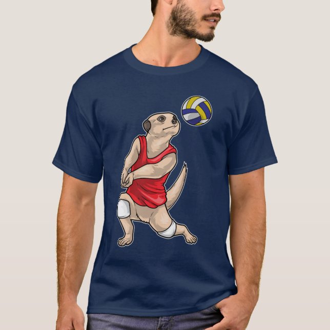 Meerkat Volleyball player Volleyball T-Shirt (Front)