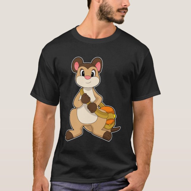 Meerkat with Bag T-Shirt (Front)
