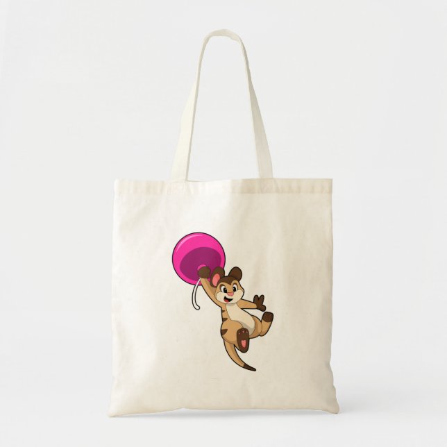 Meerkat with Balloon Tote Bag (Front)