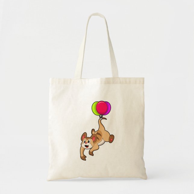 Meerkat with Balloon Tote Bag (Front)