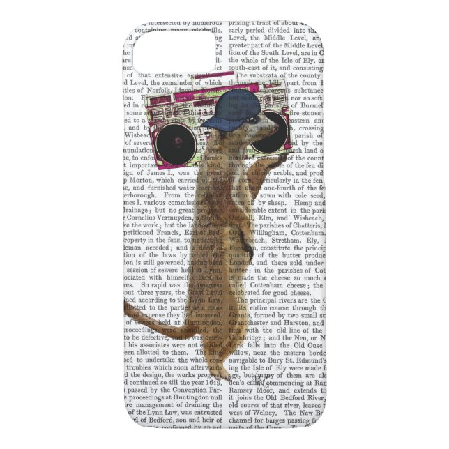 Meerkat with Boom Box Ghetto Blaster 2 Case-Mate iPhone Case (Back)