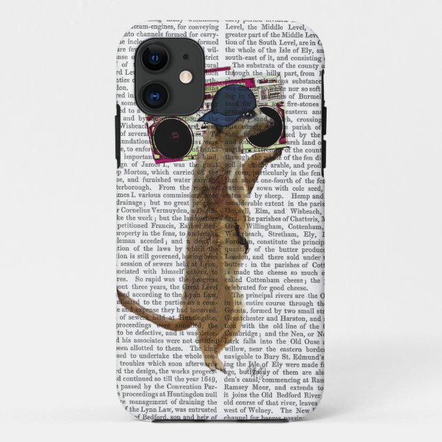 Meerkat with Boom Box Ghetto Blaster 2 Case-Mate iPhone Case (Back)