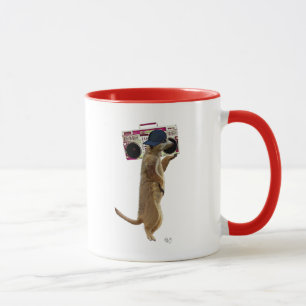 Meerkat with Boom Box Ghetto Blaster 2 Mug