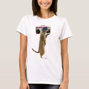 Meerkat with Boom Box Ghetto Blaster 2 T-Shirt