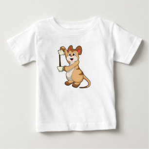 Meerkat with Coffee pot & Coffee.PNG Baby T-Shirt