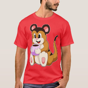 Meerkat with Cup of Coffee 1 T-Shirt