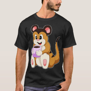 Meerkat with Cup of Coffee 3 T-Shirt