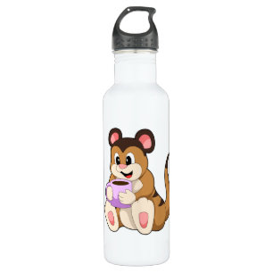 Meerkat with Cup of Coffee 710 Ml Water Bottle