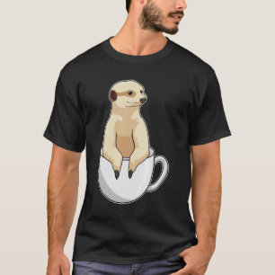 Meerkat with Cup of Coffee T-Shirt