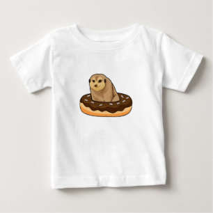 Meerkat with Donut Baby T-Shirt