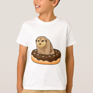 Meerkat with Donut T-Shirt