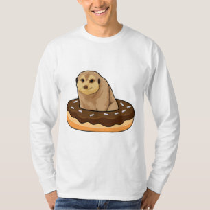 Meerkat with Doughnut T-Shirt