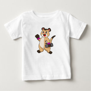 Meerkat with Dumbbell Baby T-Shirt