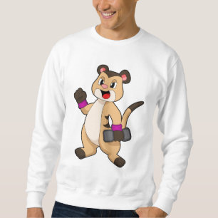 Meerkat with Dumbbell Sweatshirt