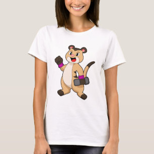 Meerkat with Dumbbell T-Shirt