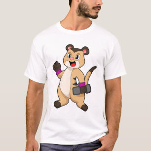 Meerkat with Dumbbell T-Shirt