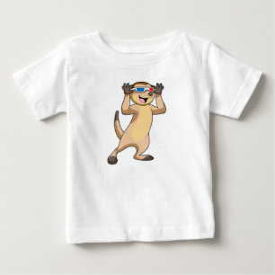 Meerkat with Glasses Baby T-Shirt