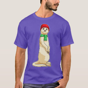 Meerkat with Hat and Scarf T-Shirt