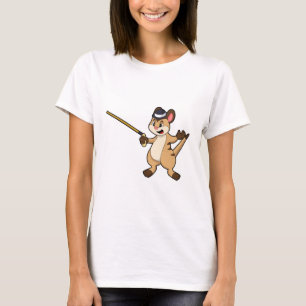 Meerkat with Hat & Walking stick T-Shirt