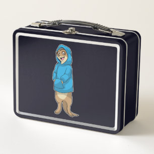 Meerkat with Hoodie Metal Lunch Box