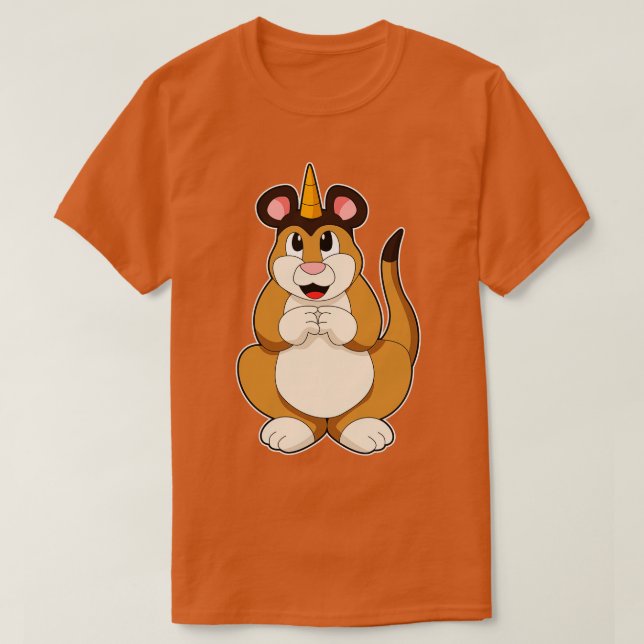 Meerkat with Horn T-Shirt (Design Front)