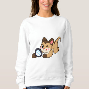 Meerkat with Magnifying glass Sweatshirt