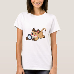 Meerkat with Magnifying glass T-Shirt