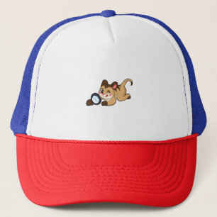 Meerkat with Magnifying glass Trucker Hat