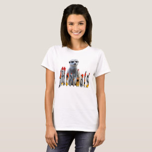 Meerkat With Meerkats Logo, T-Shirt