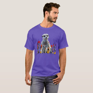 Meerkat With Meerkats Logo, T-Shirt