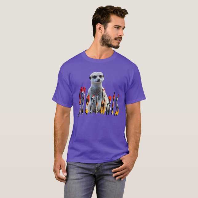 Meerkat With Meerkats Logo, T-Shirt (Front Full)