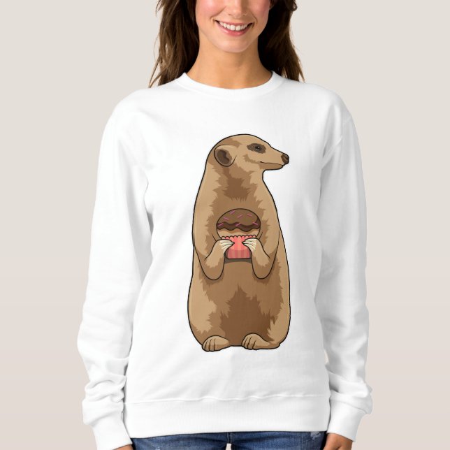 Meerkat with Muffin Sweatshirt (Front)