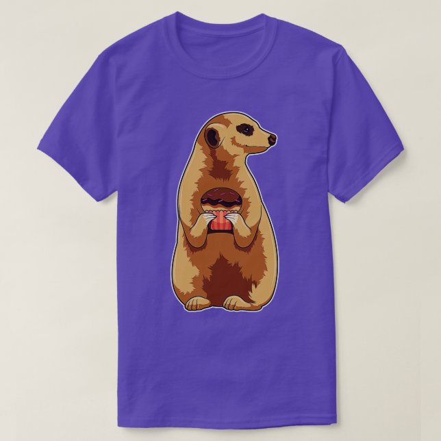 Meerkat with Muffin T-Shirt (Design Front)
