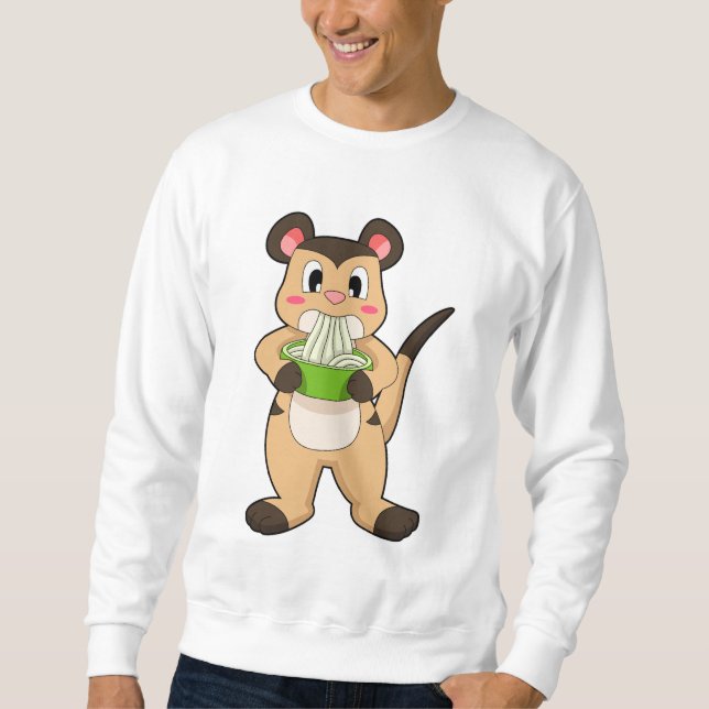 Meerkat with Ramen Sweatshirt (Front)