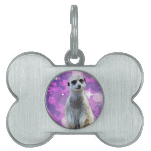 Meerkat With Sparkle, Pet ID Tag