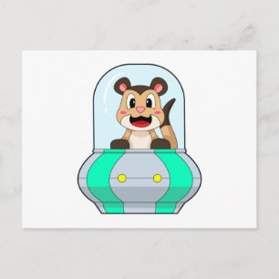 Meerkat with Submarine Postcard