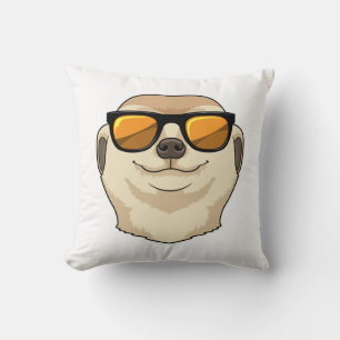 Meerkat with Sunglasses Cushion