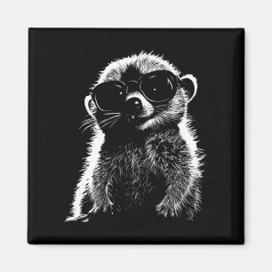 Meerkat With Sungles Animal Lover Magnet